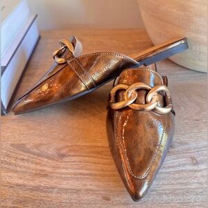 Corkys Bronze Mules